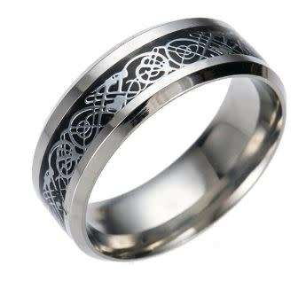 Lucky dragon stainless steel ring