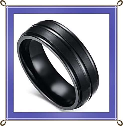 Stunning unisex black ring