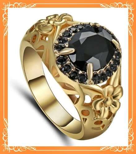 Gorgeous yellow gold sapphire ring S6