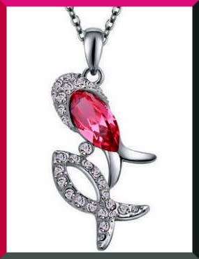 Interesting Silver Twin Fish Pendent necklace