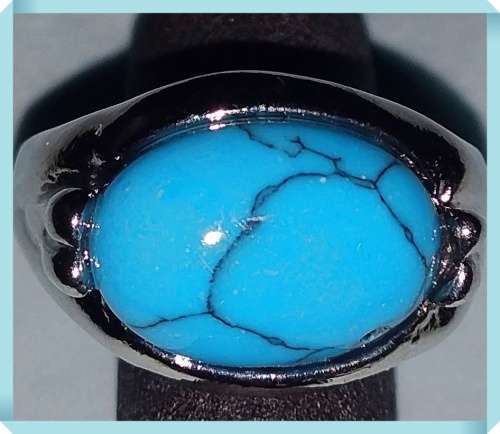 Gorgeous Tibetian silver and turquoise Ring