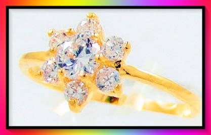 Interesting simulated Sapphires in 10KGP Ring Size 7