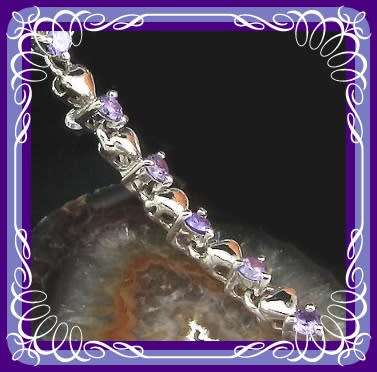 Light Purple simulated amethyst bracelet