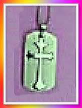 Titanium coated necklace and stainless steel 2-piece pendant