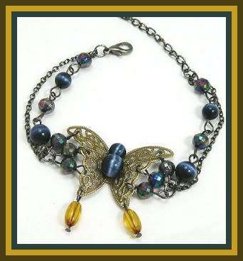 Beautifull handmade butterfly bracelet