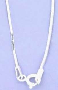 Diamond cut 24cm sterling silver snake chain anklet