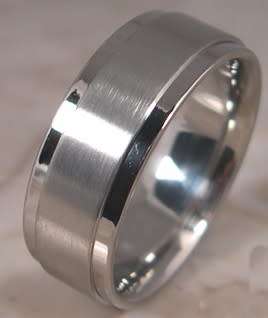 Men`s aerospace grade Titanium Ring  size 8