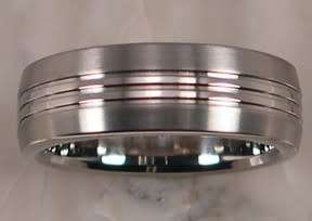 Men`s aerospace grade Titanium Ring  size 8