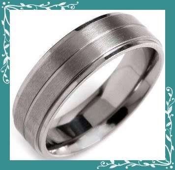 Fashionable Titanium Ring  size 7