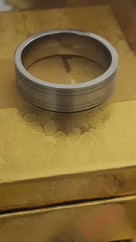 Fashionable gents ring crafted in Tungsten  size 10