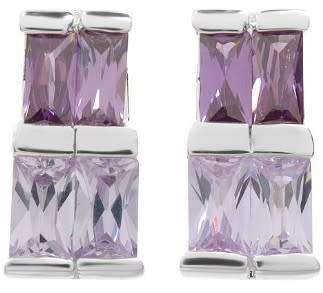 High Quality cubic zirconium earrings (3.60ctw) in solid sterling silver