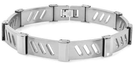 Elegant gents bracelet superbly designed in stainless steel