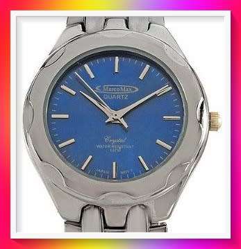 Marco Max silvertone Japan movement gents watch
