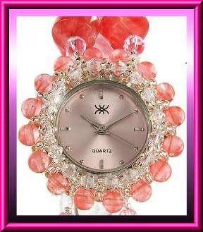G.E.M.S. Genuine crystals quartz movement watch