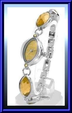 MA BELLA charming quartz movement watch with genuine crystals