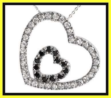 Stunning silver heart pendant and necklace