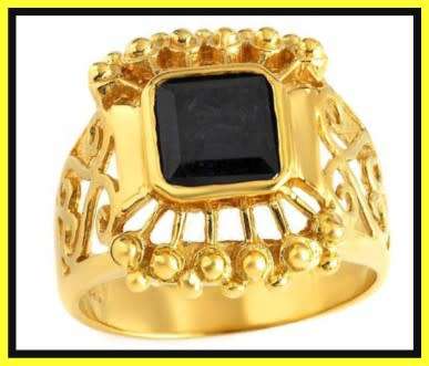 14k Gold plated sterling silver ring with sapphire