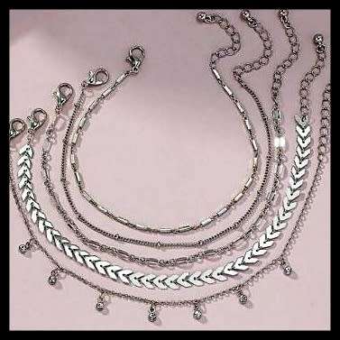 Fashionable Chain Bracelet set (5 pcs)