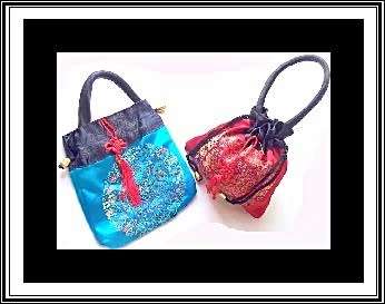 Mini-bag square olive - can be used as a cellphone purse or crossbody bag