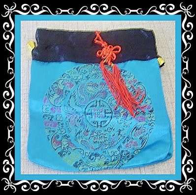 Mini-bag square light blue - can be used as a cellphone purse or crossbody bag