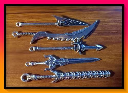 Zinc Alloy Sword DIY Pendant to use as a charm, pendant or jewellery making