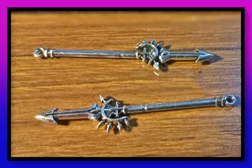 Zinc Alloy Sword DIY Pendant to use as a charm, pendant or jewellery making
