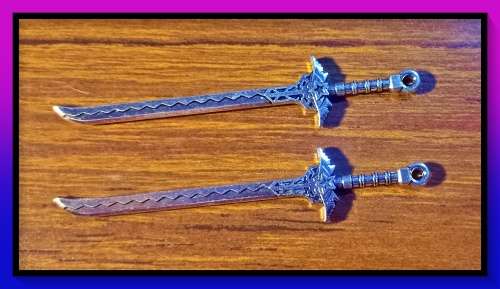 Zinc Alloy Sword DIY Pendant to use as a charm, pendant or jewellery making