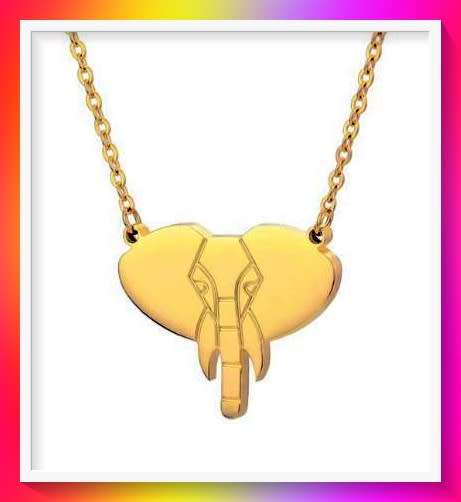Stainless Steel Elephant Pendant Necklace