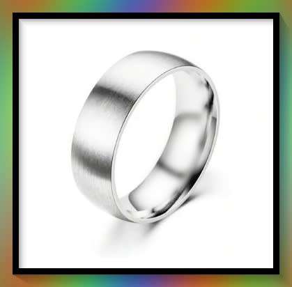 Men Minimalist Ring Silver S13