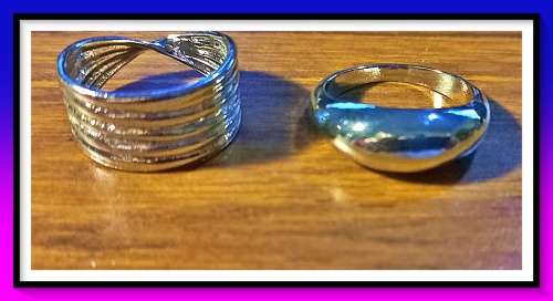 Dashing 2 piece minimalist ring set