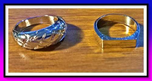 Dashing 2 piece minimalist ring set