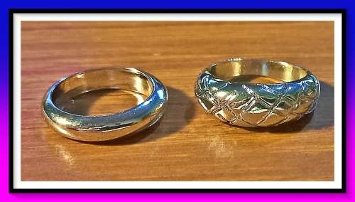 Dashing 2 piece minimalist ring set