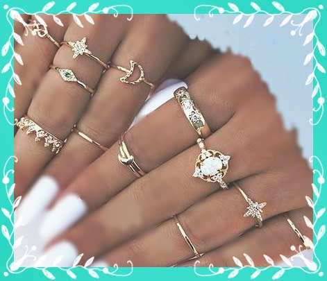 Fashionable 13pc ring set