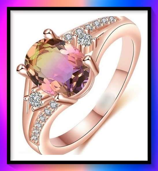 Gorgeous rose gold filled ring  S7