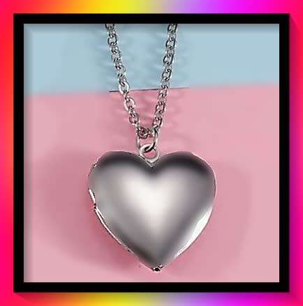Stylish Minimalist Steel Heart Shaped Pendant Necklace With Picture Insert