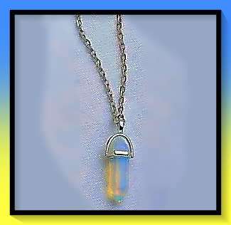 Healing and Energy drawing Contrast Crystal Pendant Necklace