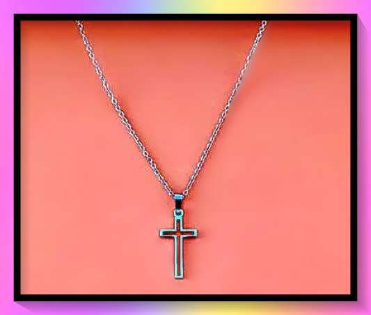 Stainless Steel Dainty Chain Cross Necklace