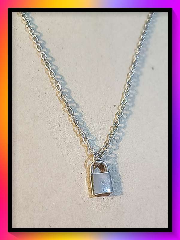 Fashionable cute mini lock Charm Necklace