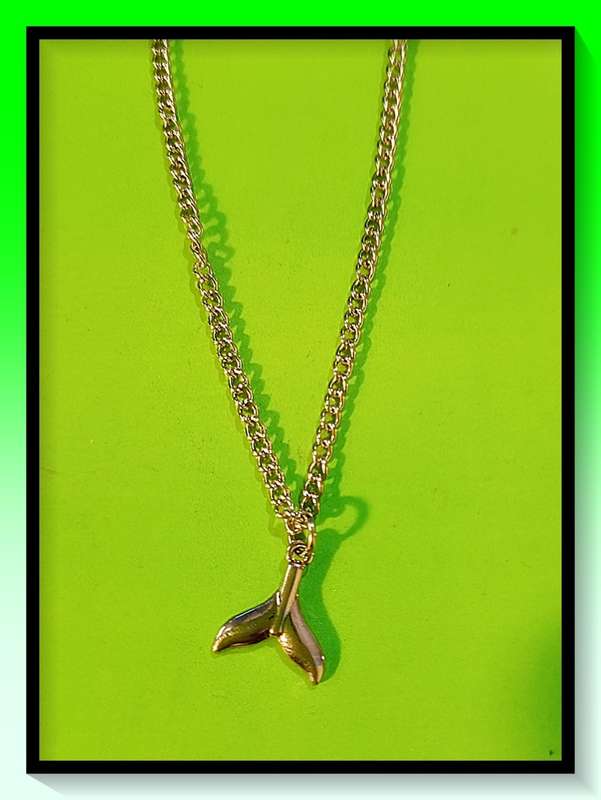 Sweet mermaids fantasy tail Charm Necklace