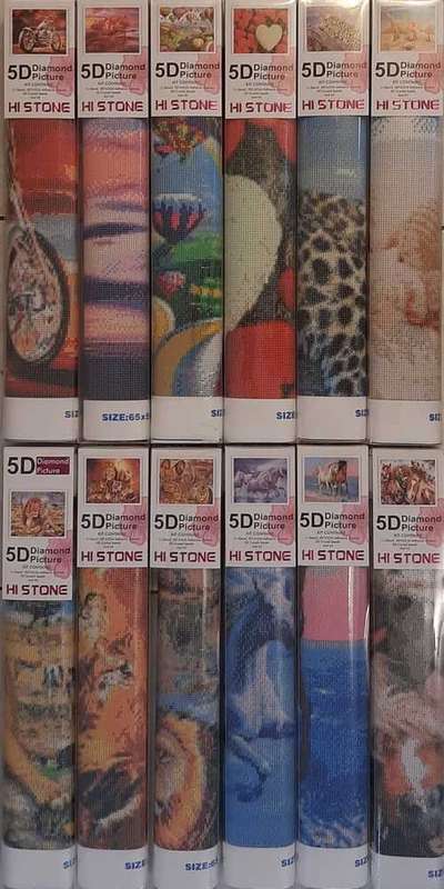 5D Diamond Art / Diamond Dot Painting (DDP) 50 x 65 CM - Big Cats
