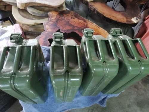 4 x 20l Steel Jerrycans