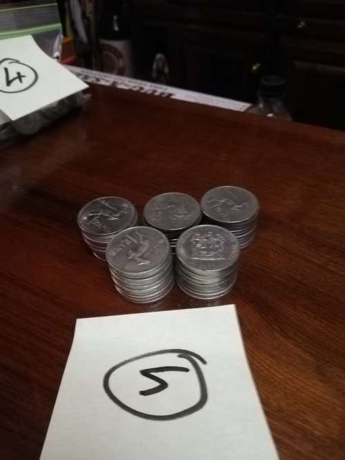 R50 old R1. 00 coins No5