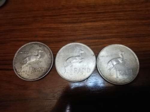 R1. 00 silver coins