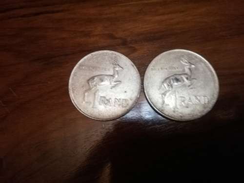 R1. 00 silver coins
