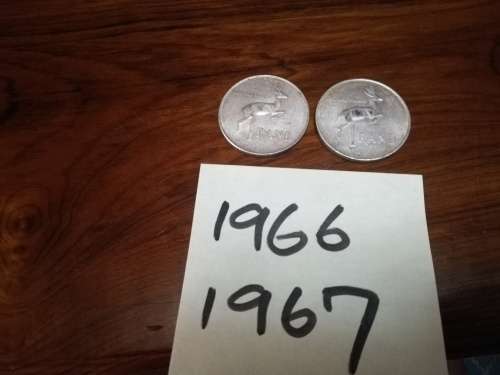 R1. 00 silver coins