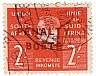 1938-42 Revenue 2/- overprinted "Penalty/Boete".