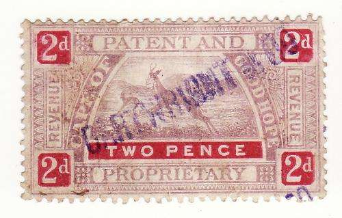 1909 Revenue, 2d Patent & Proprietary.