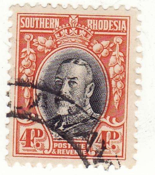1931 - 37 S.Rhodesia Defs. 4d, perf. 11 1/2.