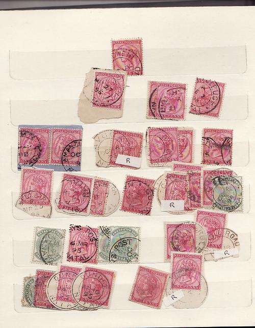 A small stockbook of Natal postmarks.