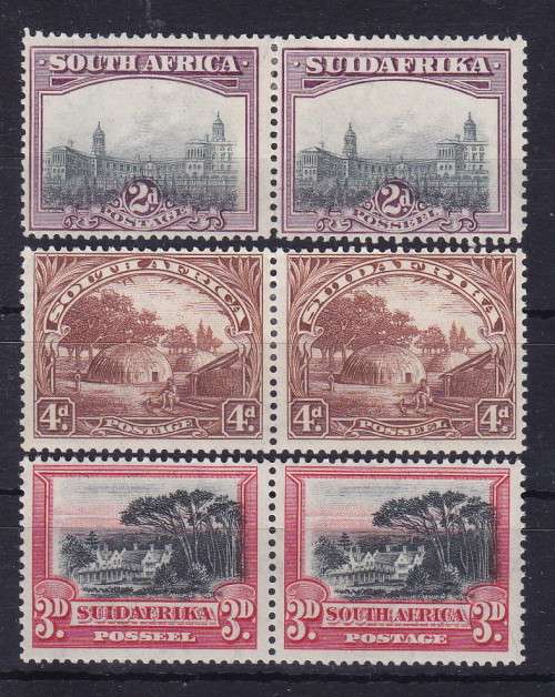 SOUTH AFRICA 1927 LONDON PICTORIALS MM AND UM SINGLES   CV R1190